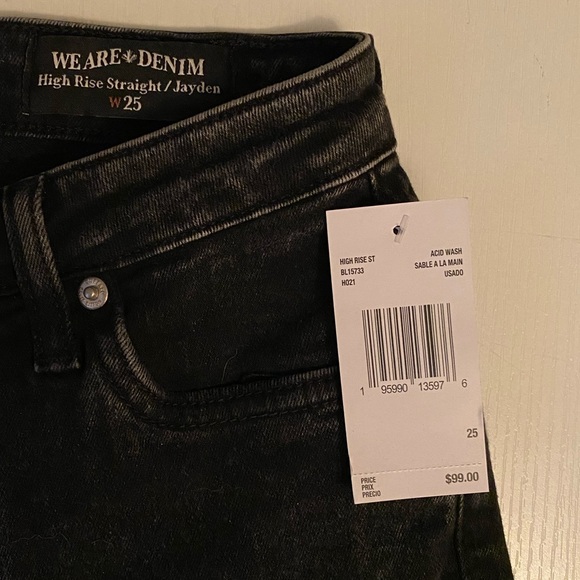 Buffalo High Rise Straight Acid Wash Jeans - Picture 6 of 9